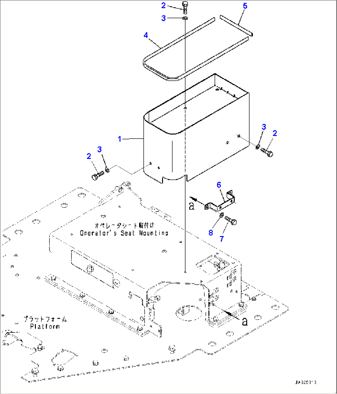 Floor Frame, Cover and Plate (#1001-)
