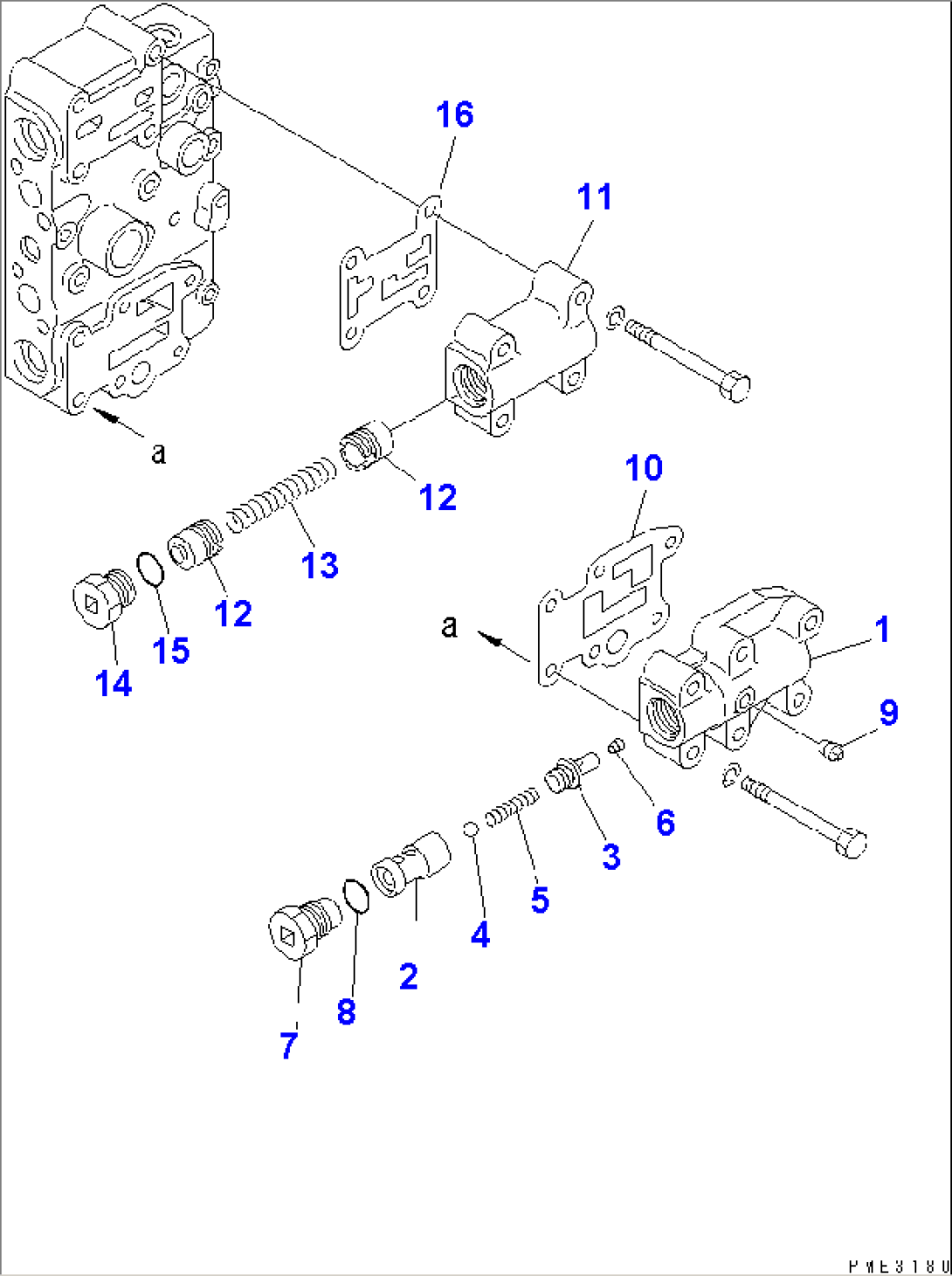 TRANSMISSION CONTROL VALVE (3/3) (UPPER VALVE)