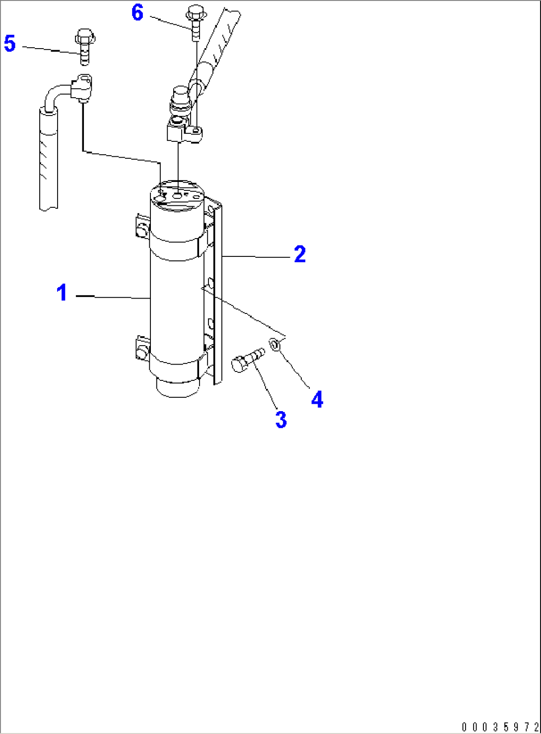 BATTERY BOX (RECEIVER TANK) (WITH AIR CONDITIONER)(#1173-)
