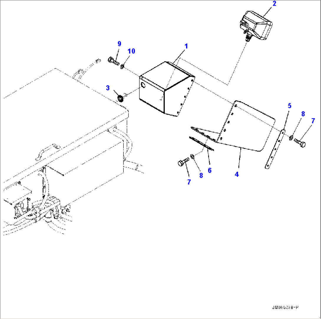 Platform R.H., Back-up Lamp (#80222-80228)