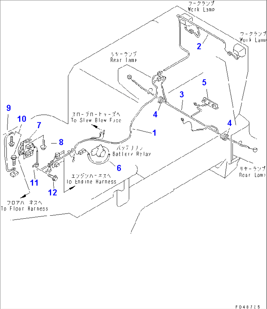 ELECTRICAL SYSTEM (REAR FRAME LINE) (SUPER SILENT SPEC.)(#60001-)