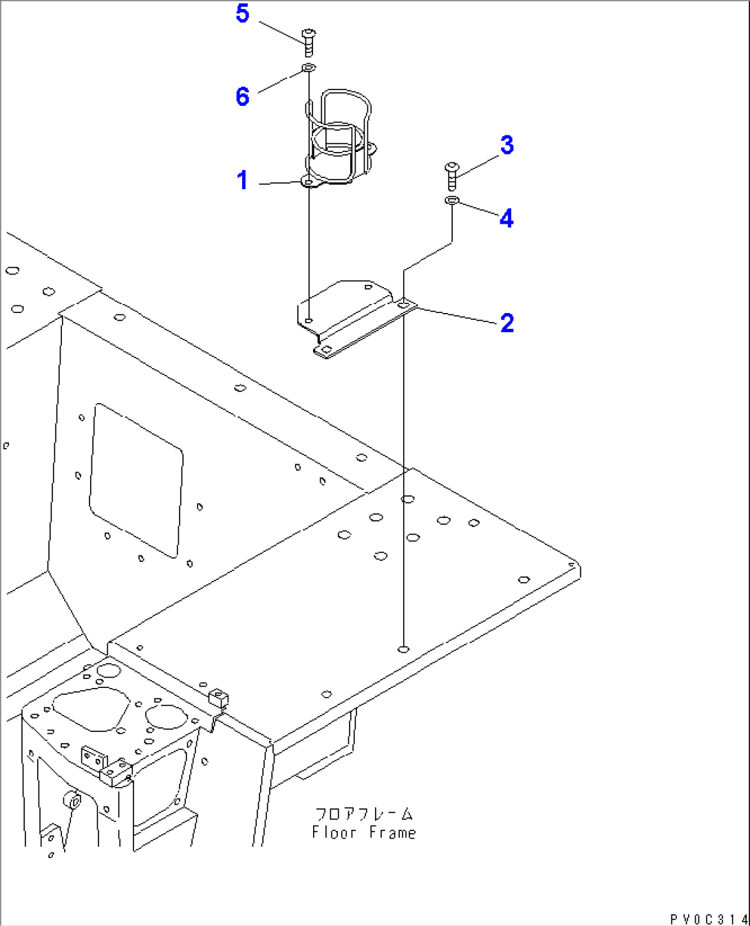 CUP HOLDER (WITHOUT CAB)