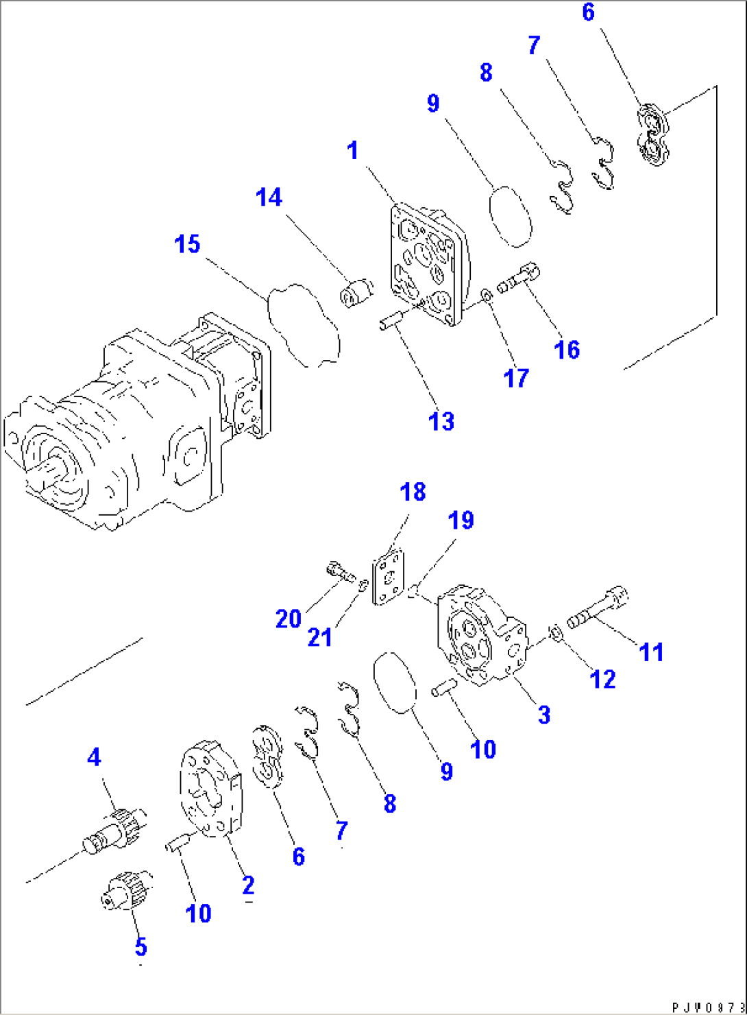 HYDRAULIC PUMP (3/3) (P.P.C. PUMP)