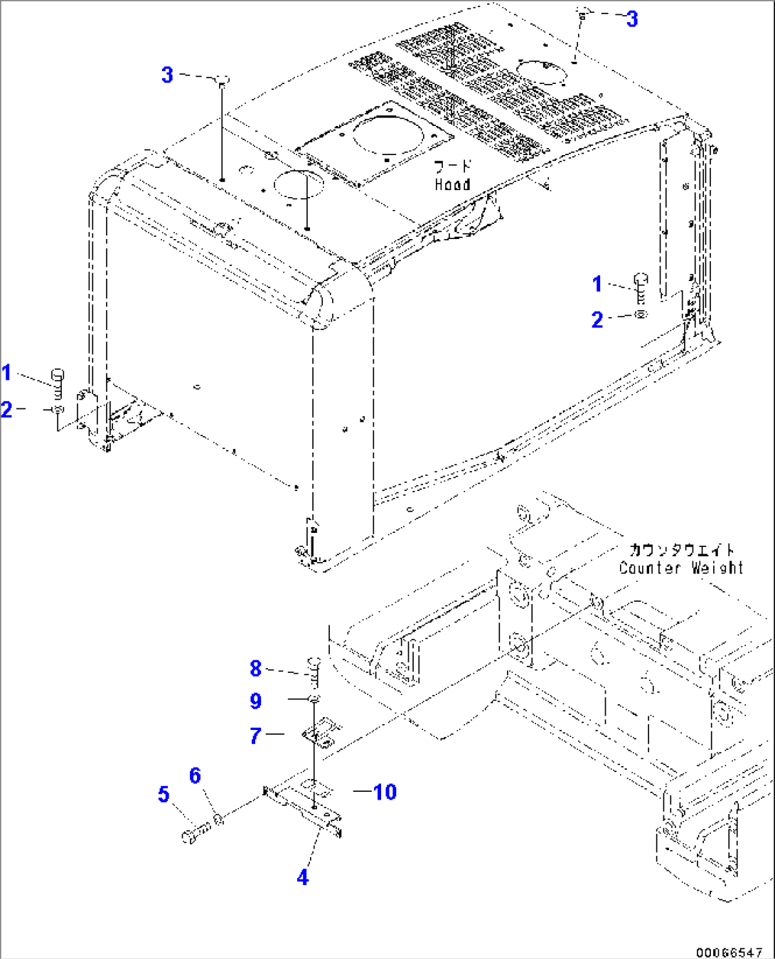 Engine Hood Mounts (#C10001-)