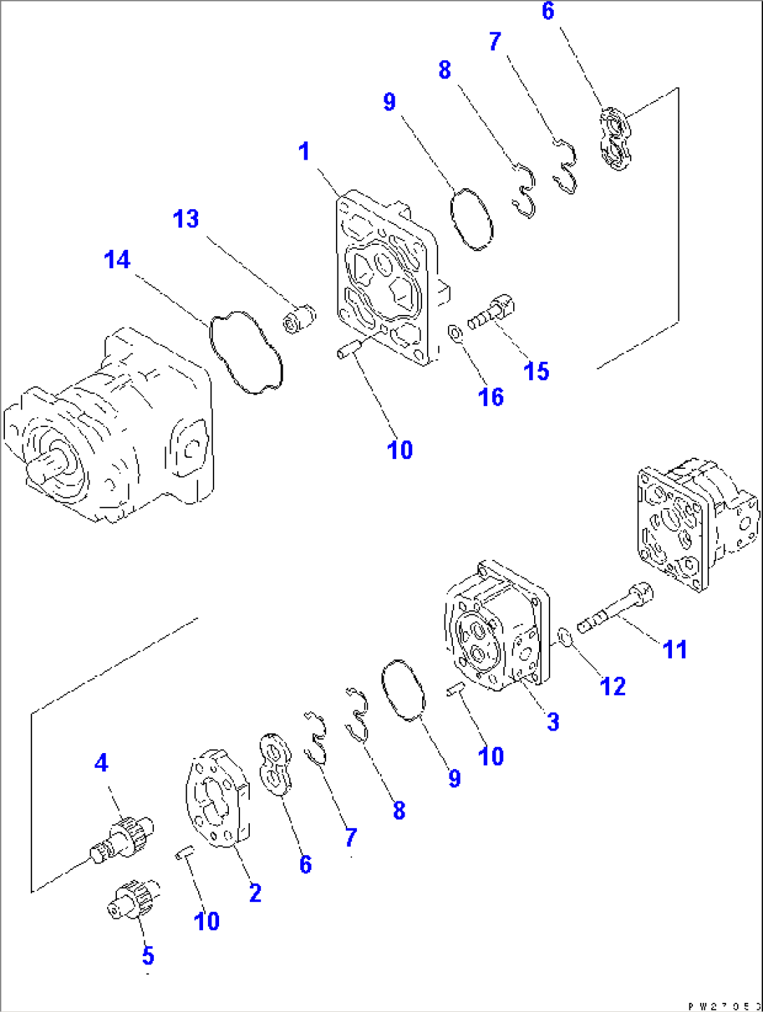 PUMP ASSEMBLY (SAR100+100+8) (2/3)