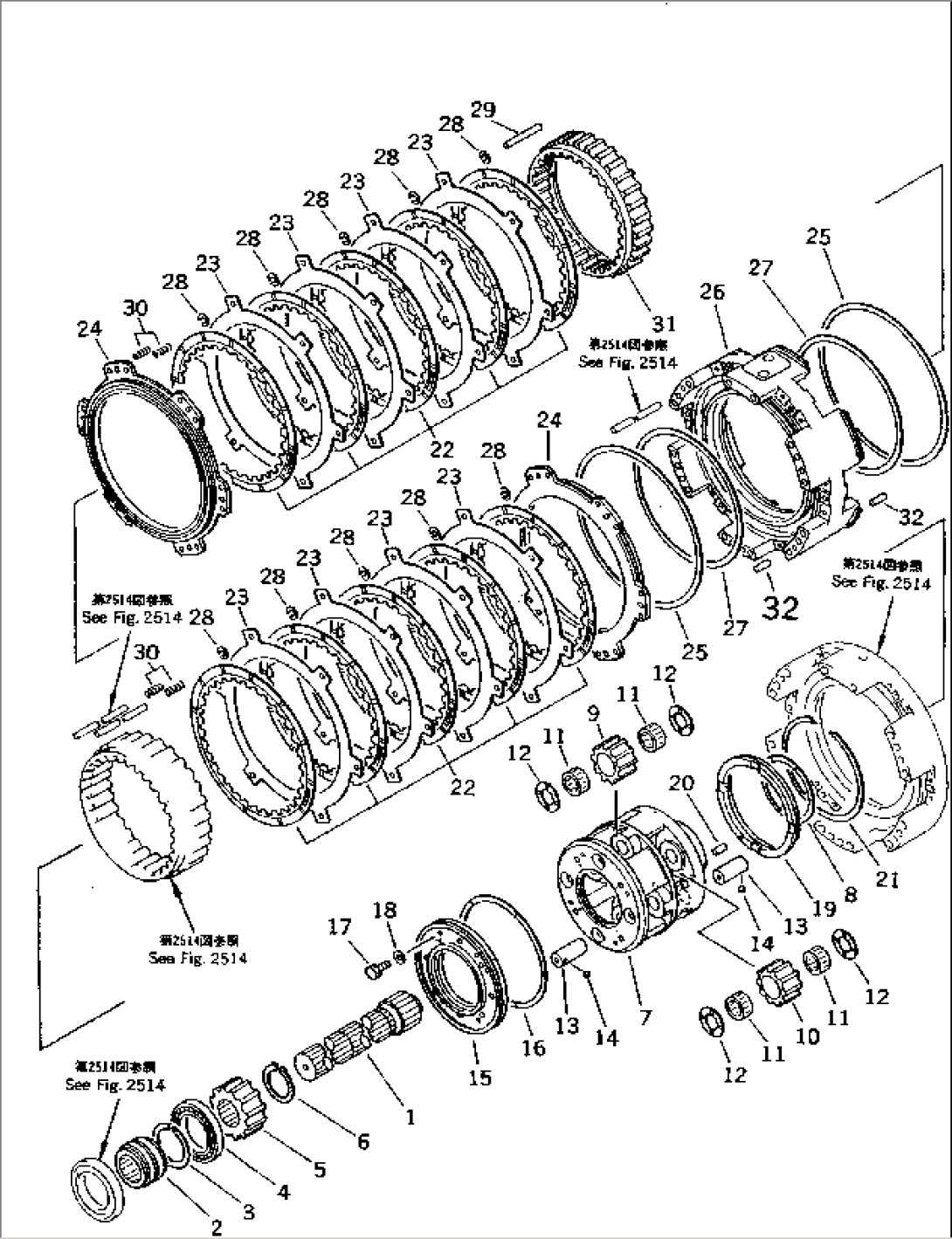 TRANSMISSION (8/9) (1ST AND 2ND CLUTCH)