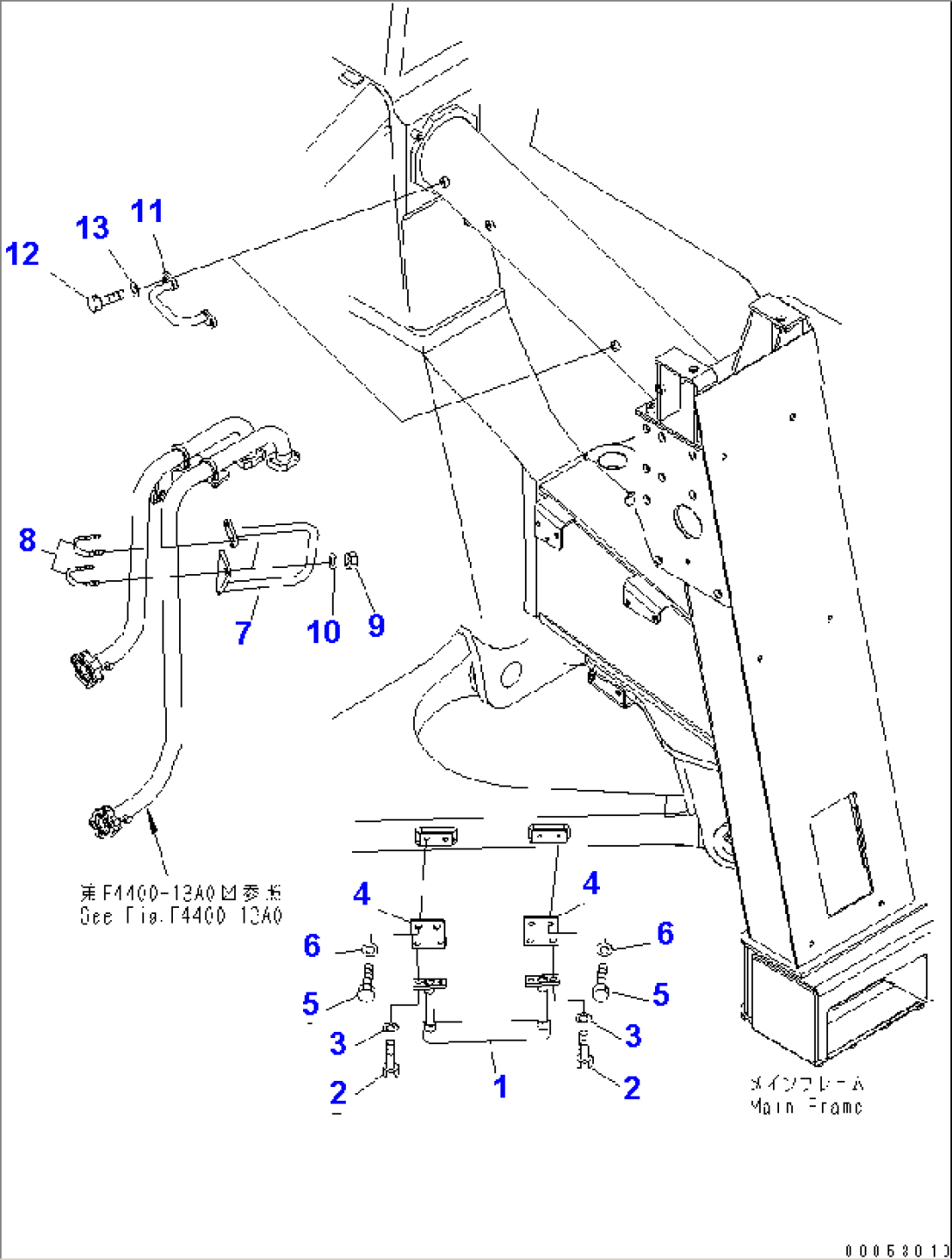FRONT SUPPORT (R.H.) (STEP)(#7001-7168)