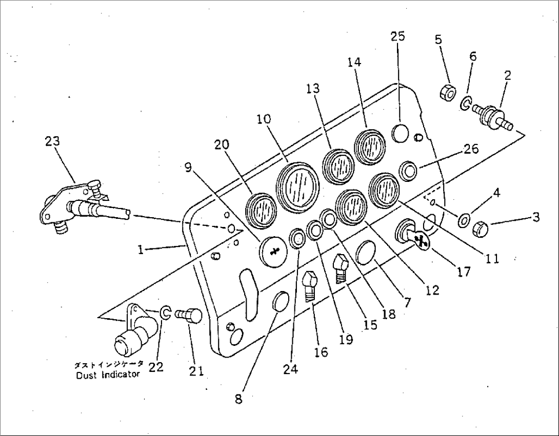 INSTRUMENT PANEL (1/3) (FOR SLAG HANDLING)