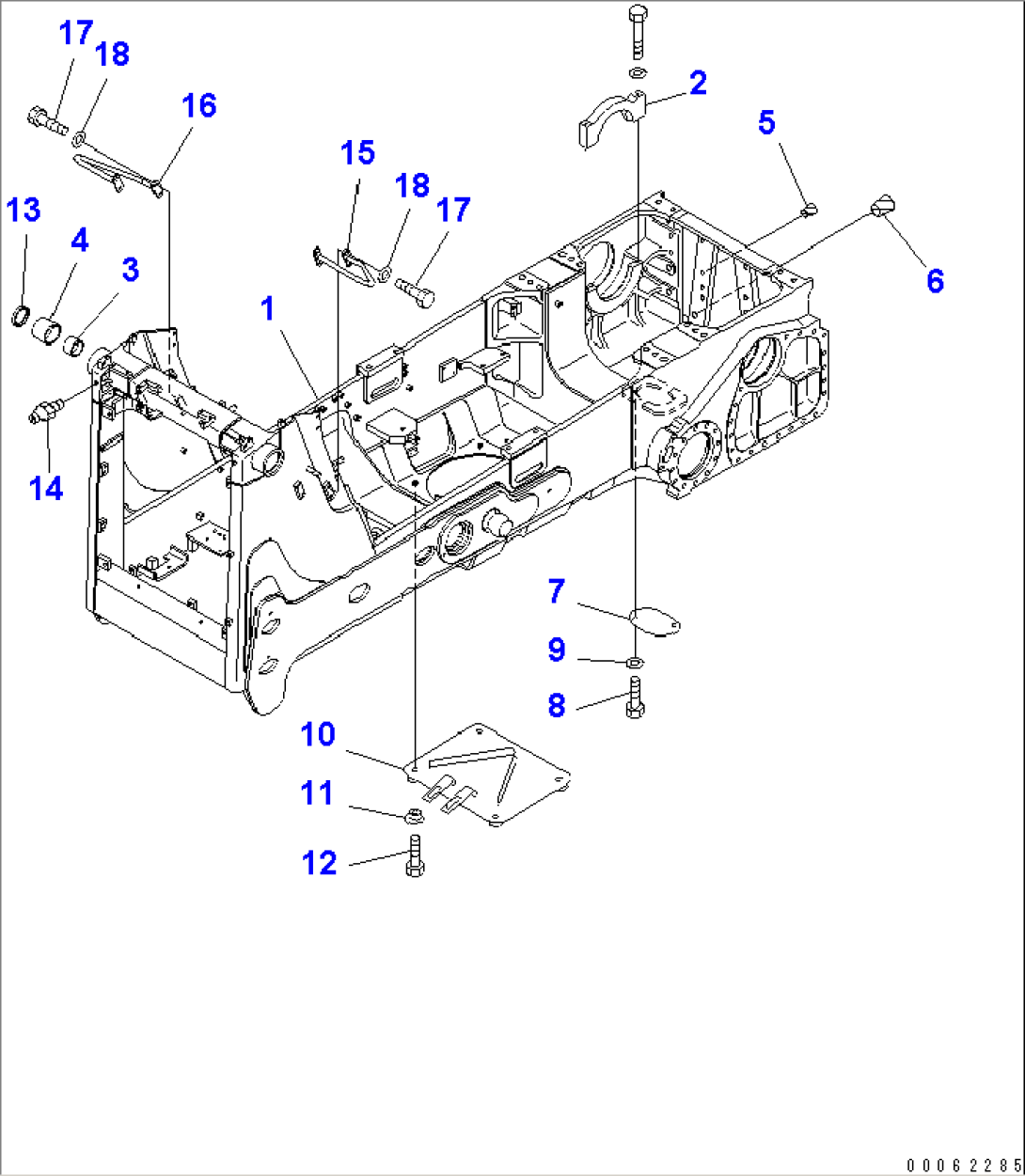 MAIN FRAME (FOR 6WAY PAT DOZER)