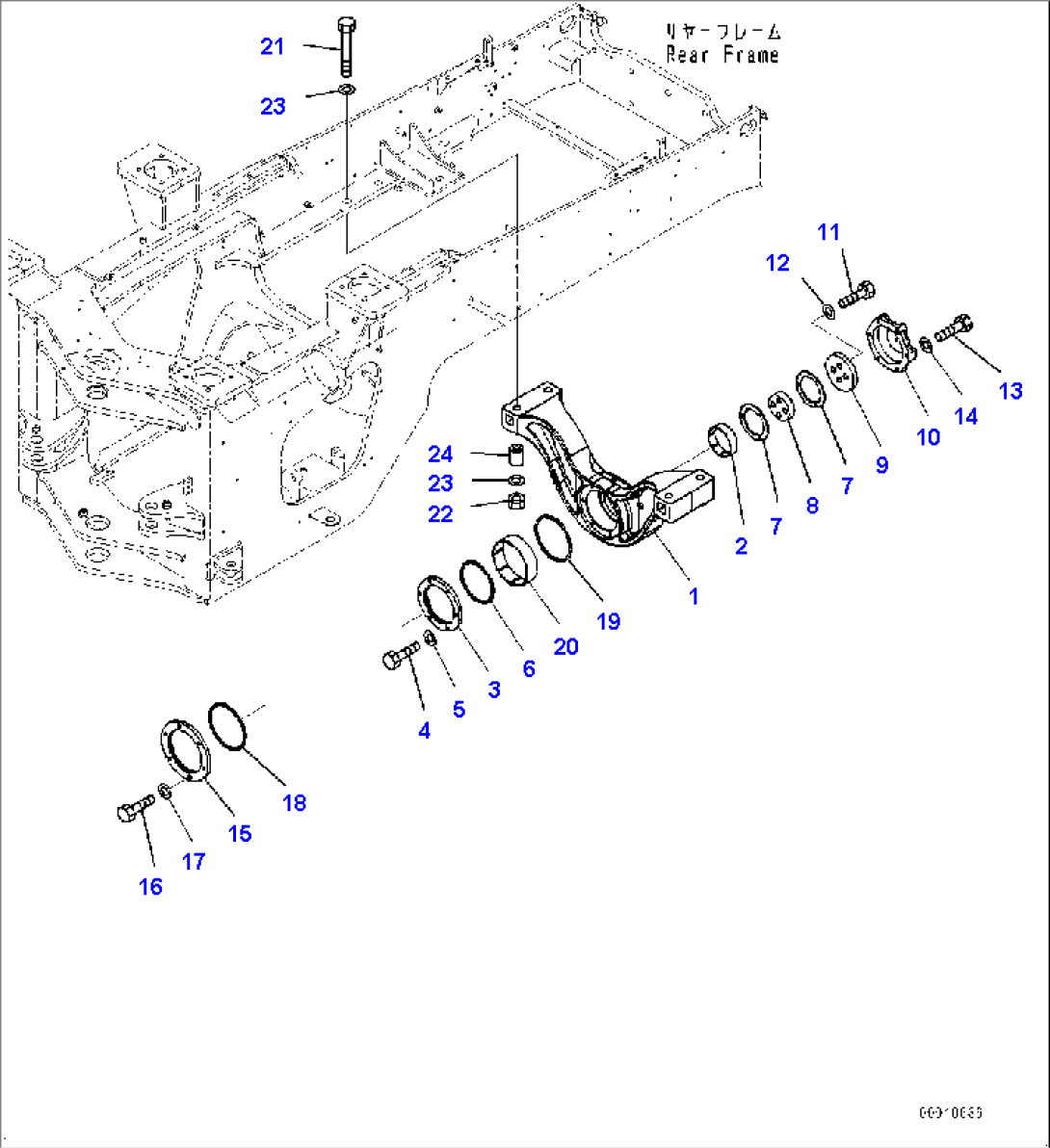 Rear Axle Support (#65949-)