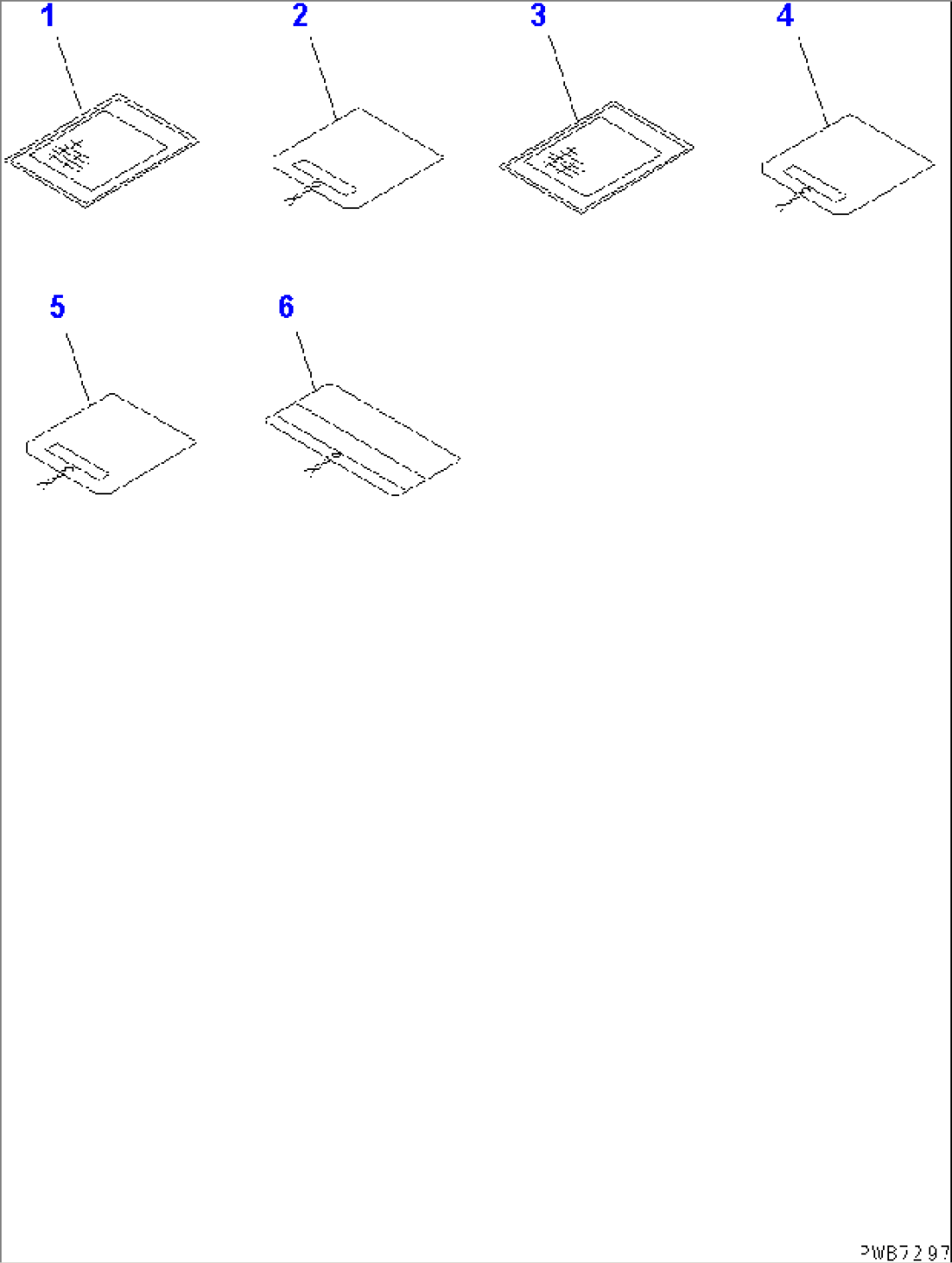 MARKS AND PLATES (TABLE¤ TAG PLATE) (ENGLISH)