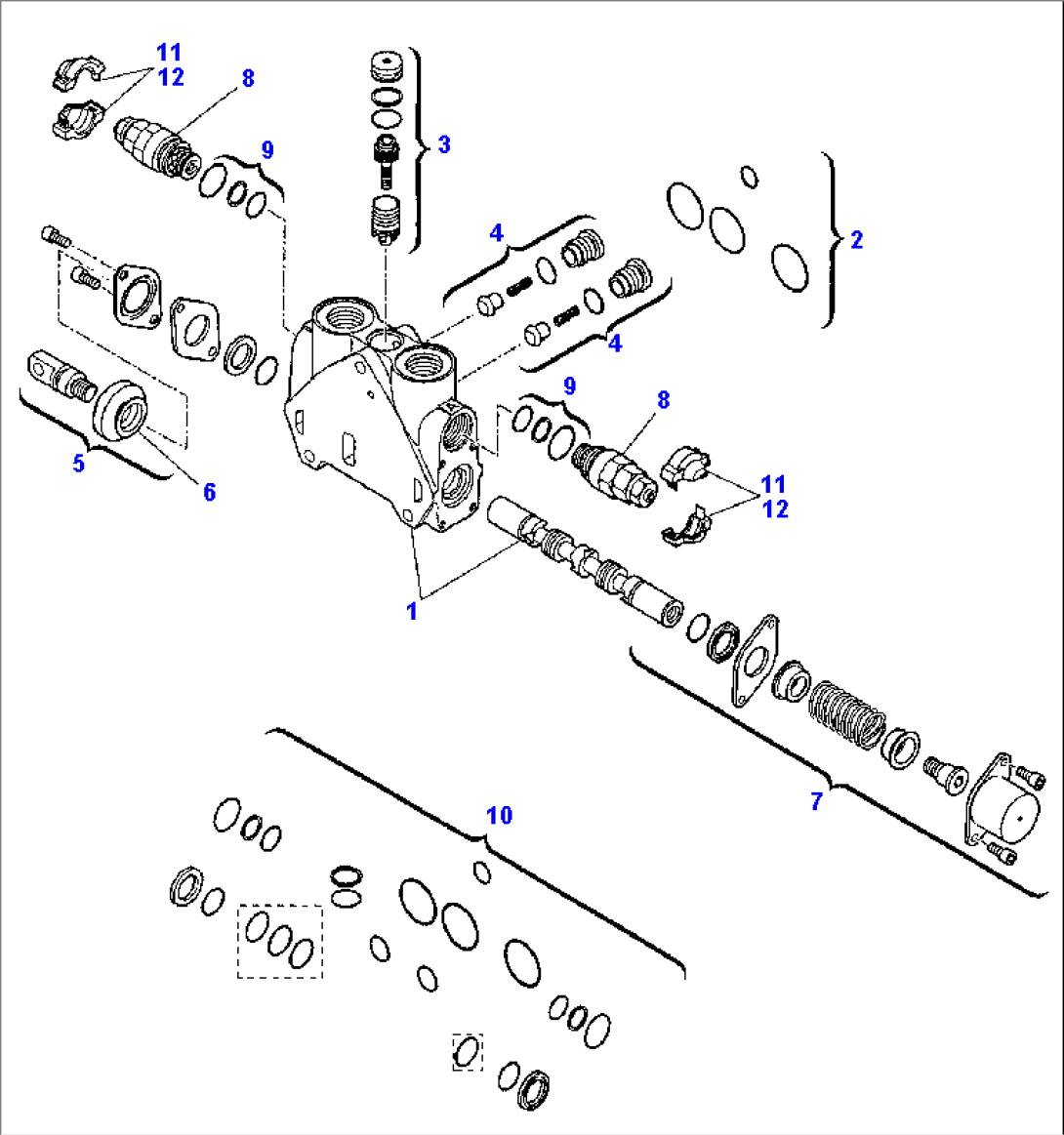 BACKHOE CONTROL VALVE (FOR DEPORTABLE)