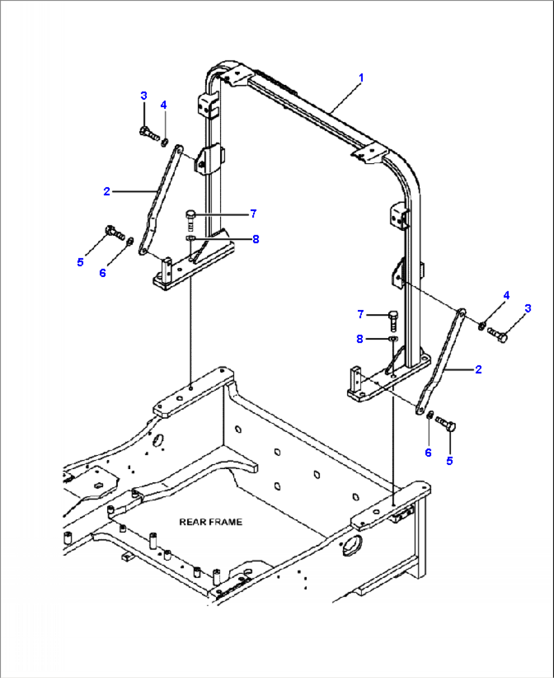 C0110-12A0 RADIATOR REAR SUPPORT