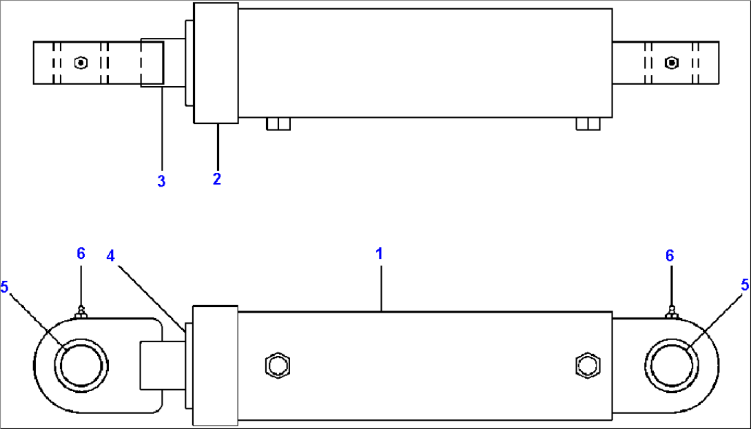 FIG. H5200-01A11 DOZER BLADE CYLINDER