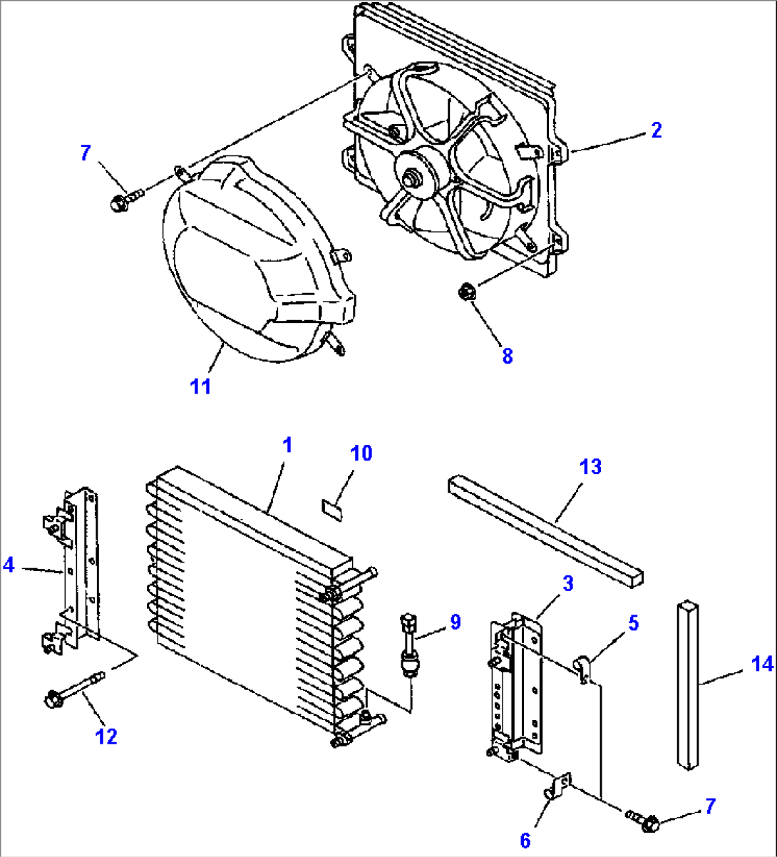 FIG. K0710-08A1 AIR CONDITIONER - CONDENSER