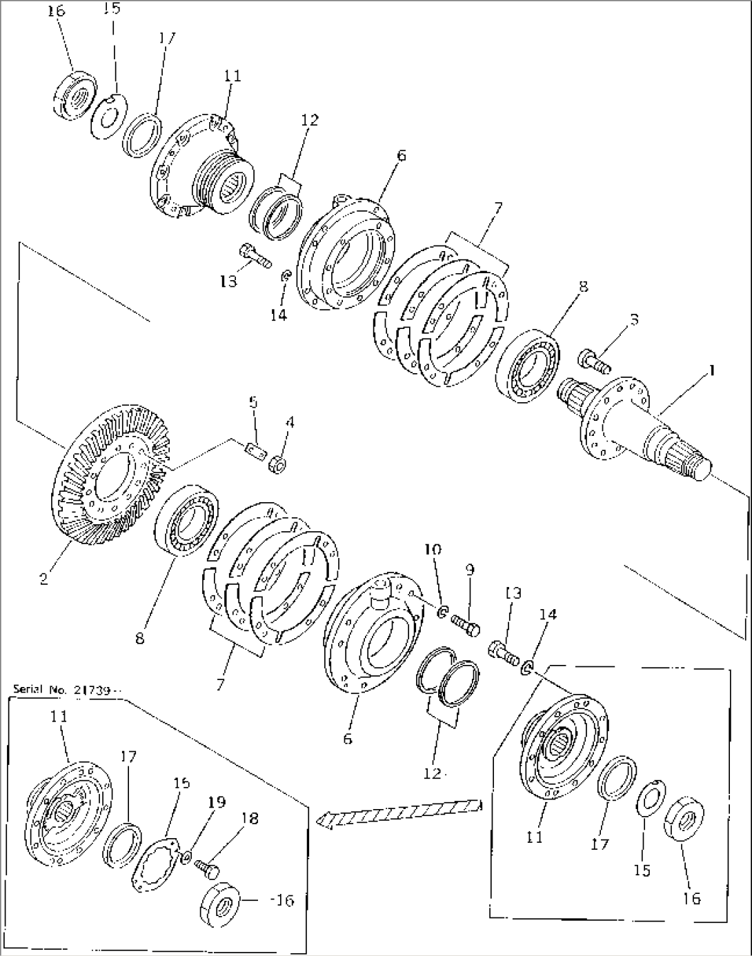 BEVEL GEAR AND SHAFT