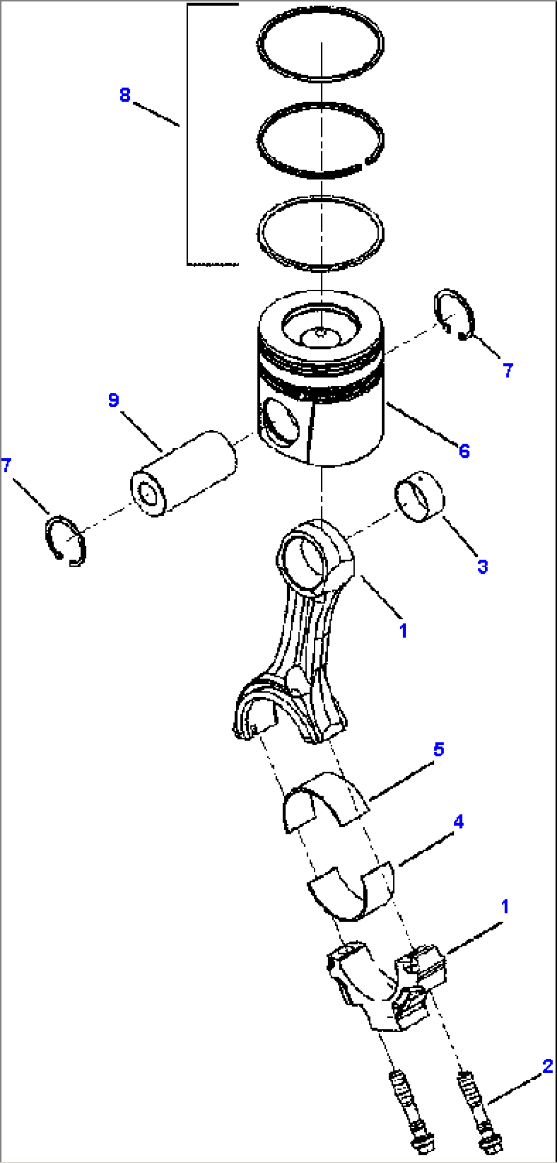 A2126-A1A5 CONNECTING ROD AND PISTON