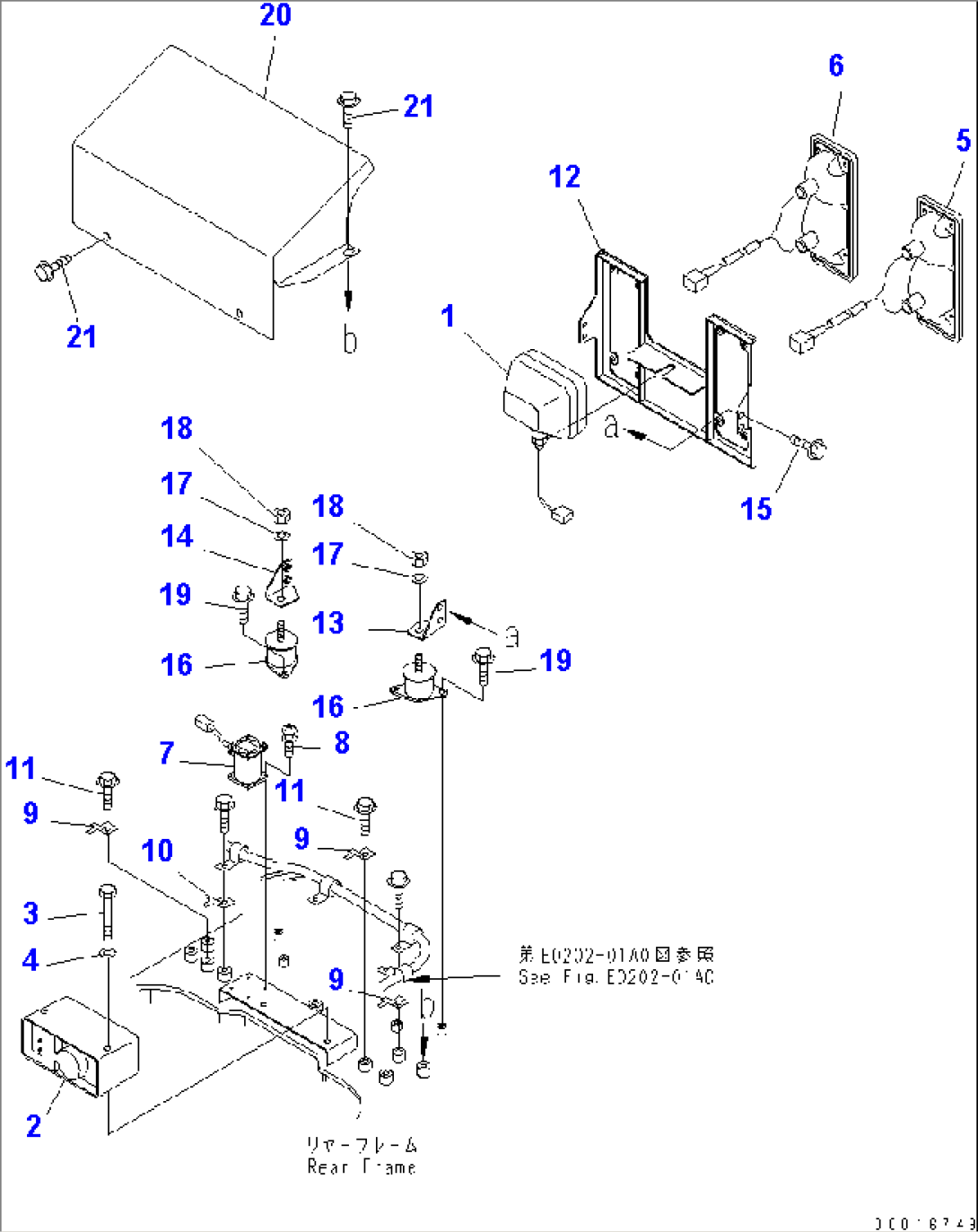 REAR LAMP¤ BACK-UP ALARM AND INCLINATION SENSOR