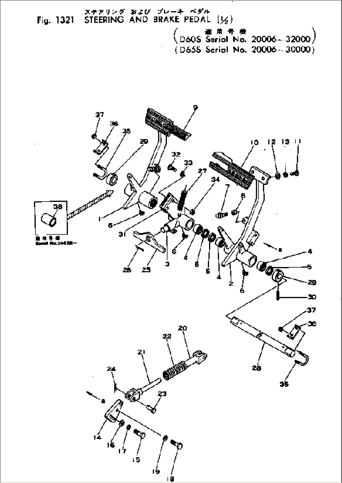 STEERING AND BRAKE PEDAL (1/2)(#20006-30000)