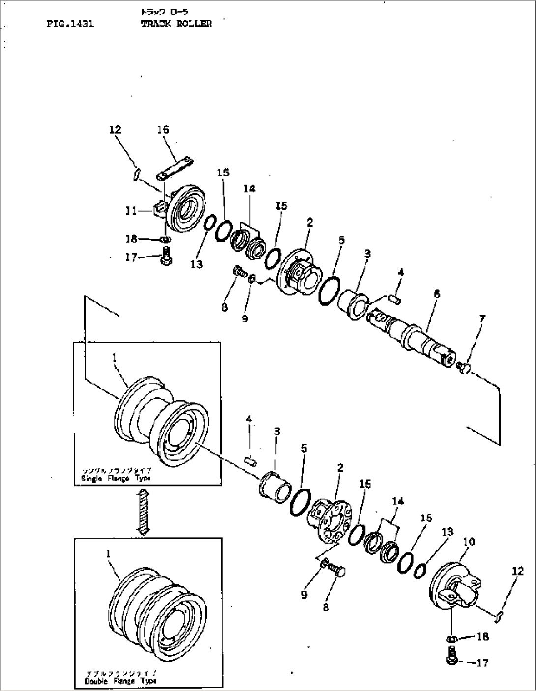 TRACK ROLLER(#6001-8191)
