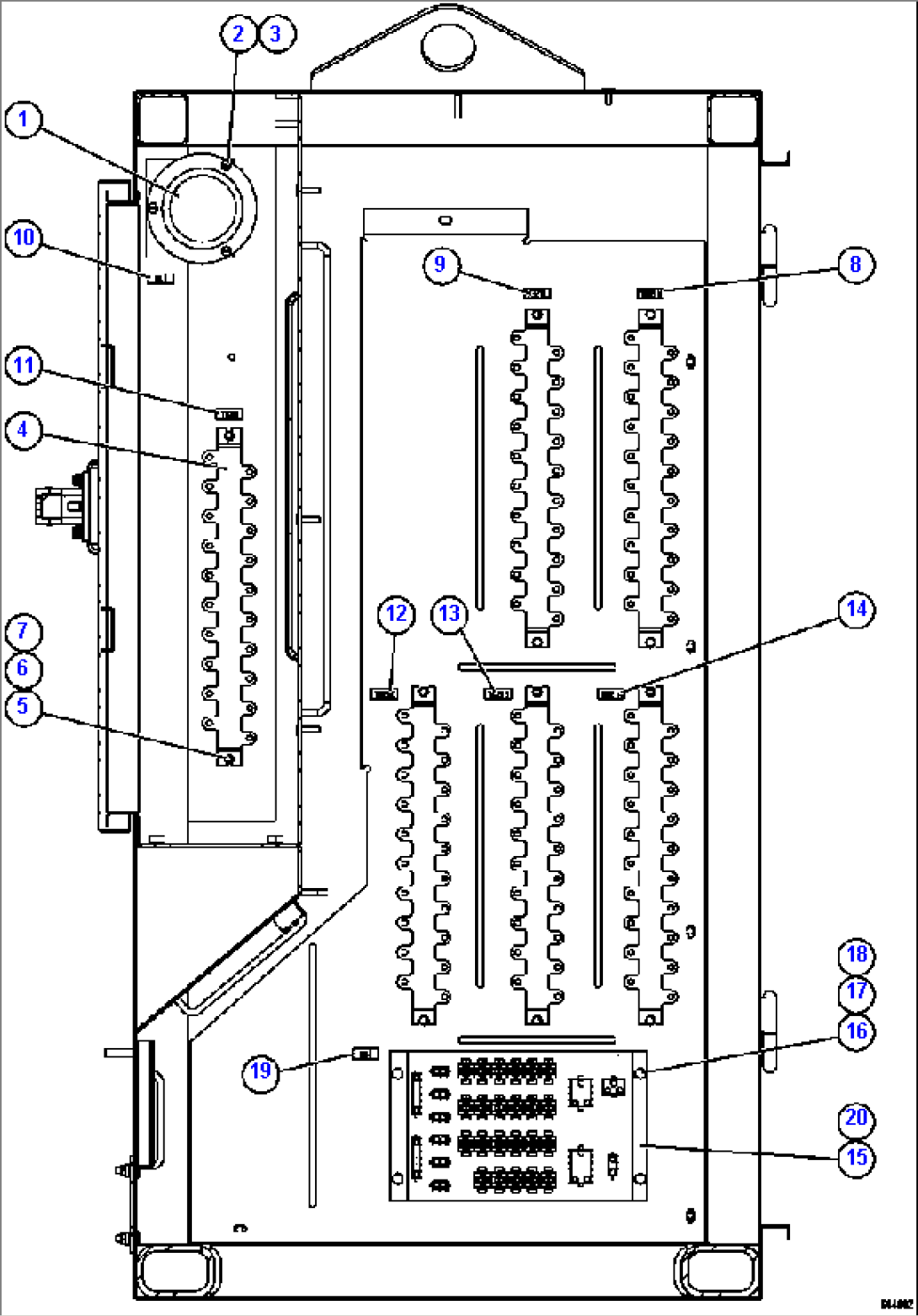 CONTROL CABINET RIGHT DOOR (RIGHT SIDE WALL)