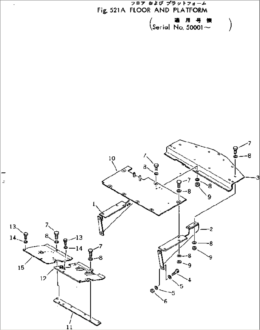 FLOOR AND PLATFORM(#50001-)