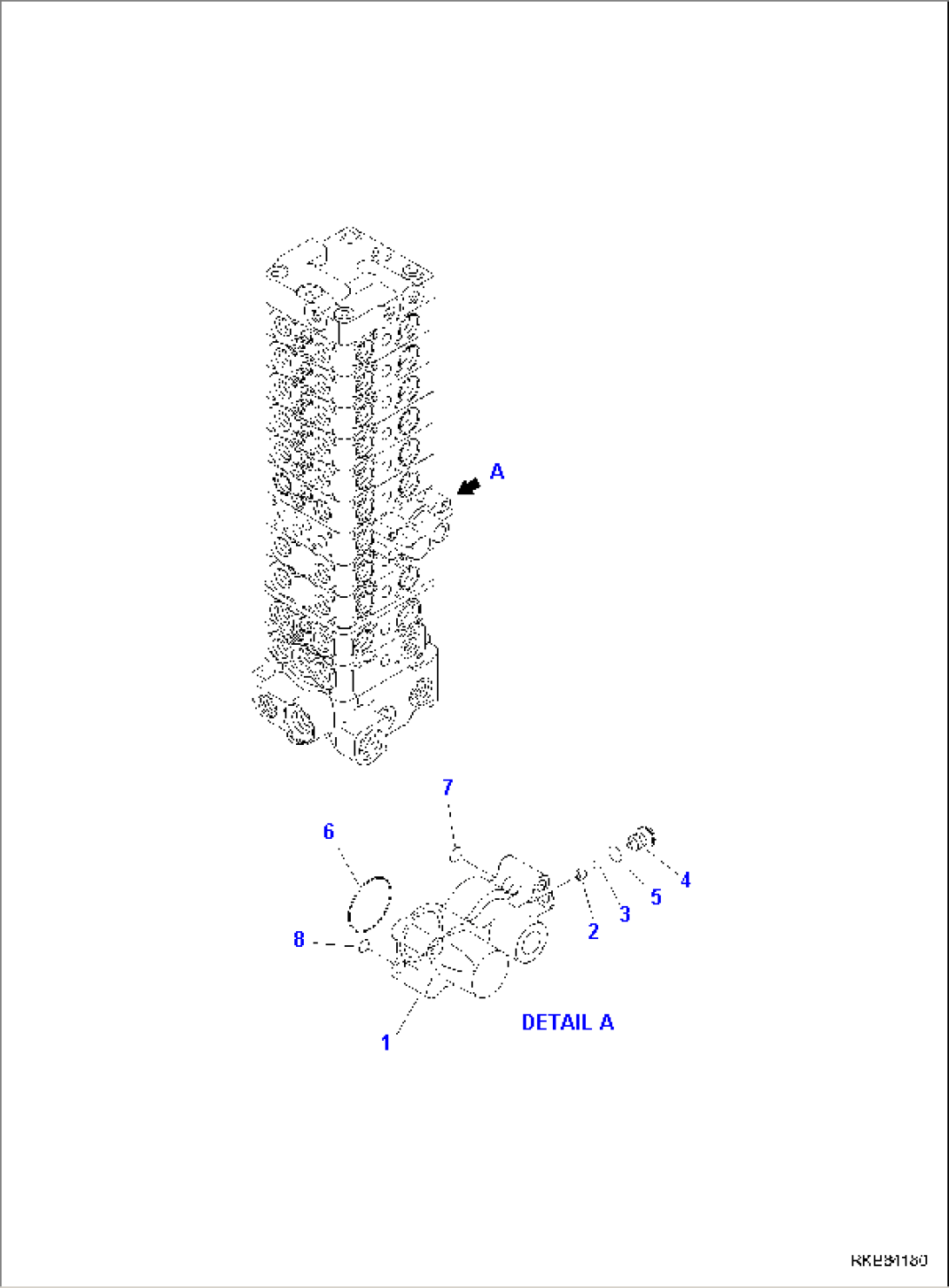 MAIN CONTROL VALVE, 1-ATTACHMENT, INNER PARTS (2/15)