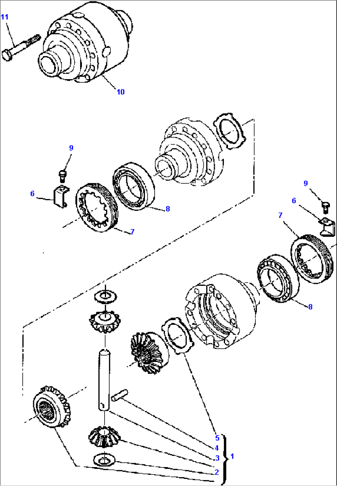 FIG. F3415-02A0 FRONT AXLE - DIFFERENTIAL