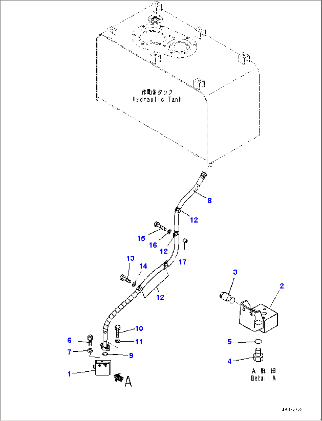 Hydraulic Piping, T Block Drain Piping (#91259-)