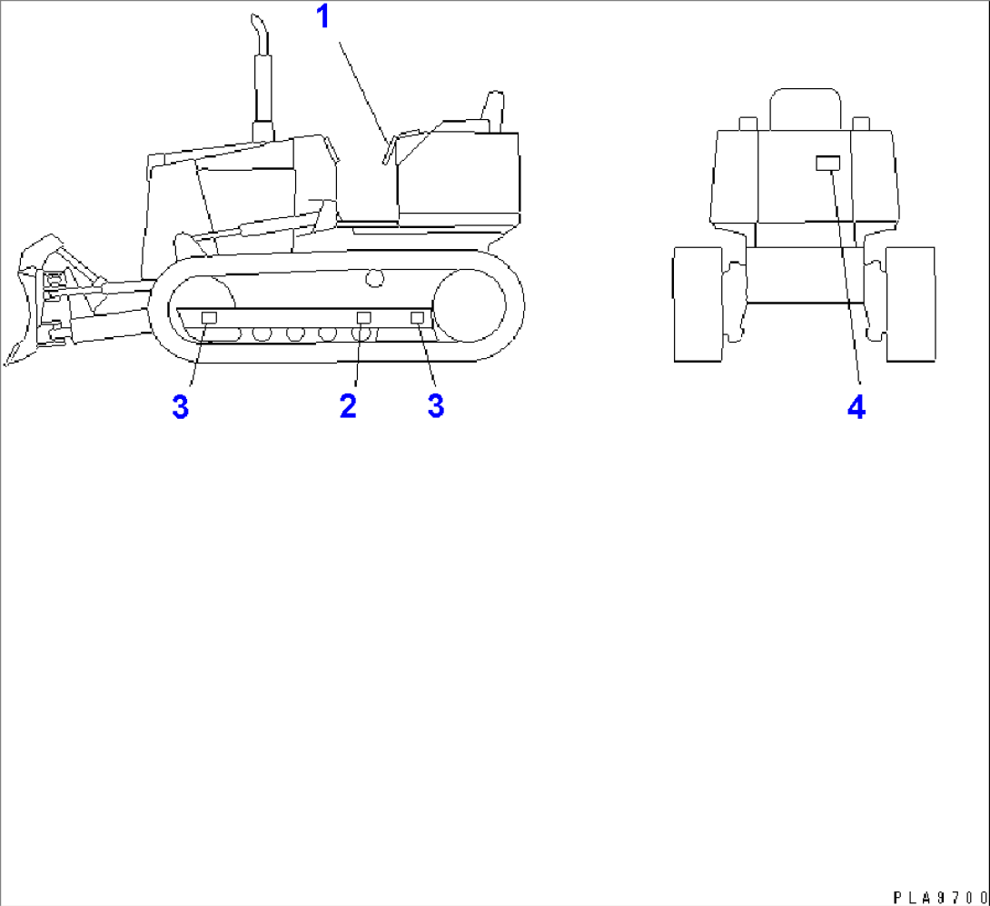 CENTER OF GRAVITY MARK