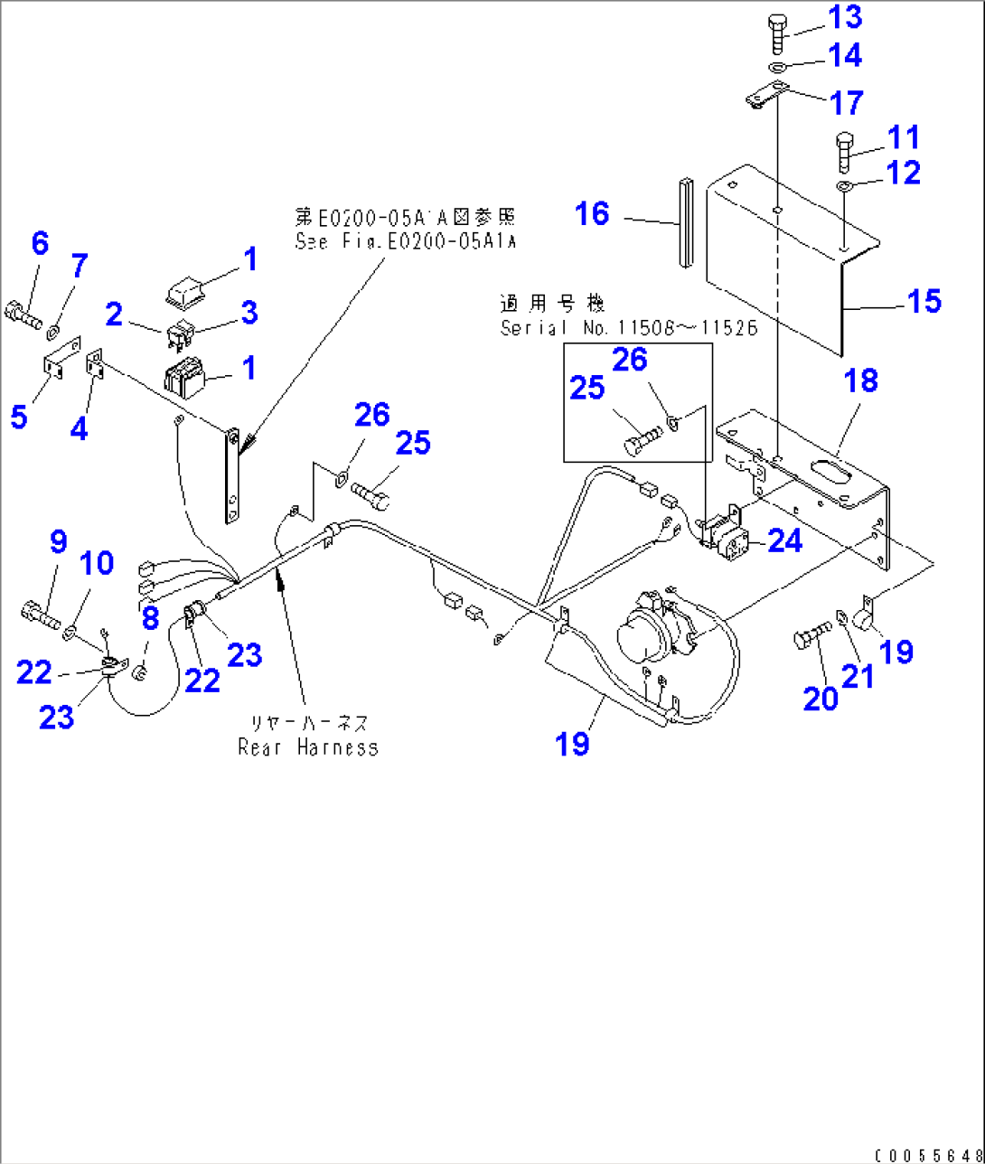 WIRING HARNESS (SLOW BLOW FUSE AND MOUNTING PARTS) (LIVESTOCK RAISING SPEC.)(#11501-)