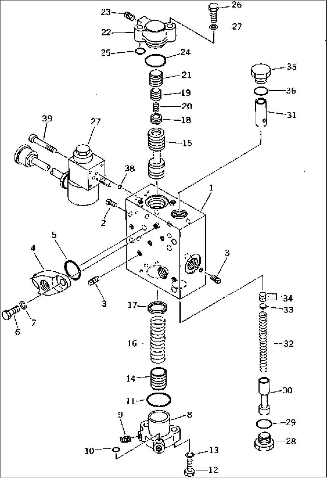 TORQUE CONVERTER CONTROL VALVE (1/2) (FOR HEAVY DUTY)(#1819-)