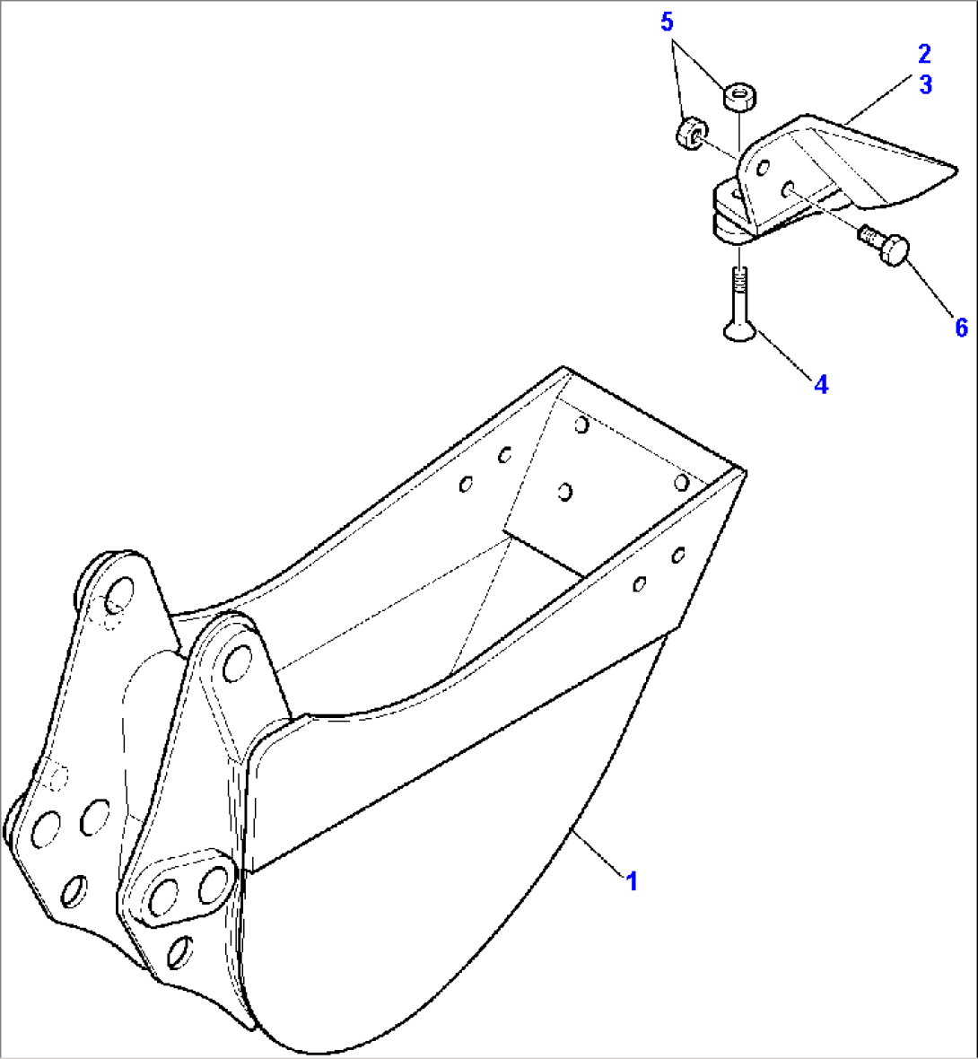 BUCKET (L=300 mm)