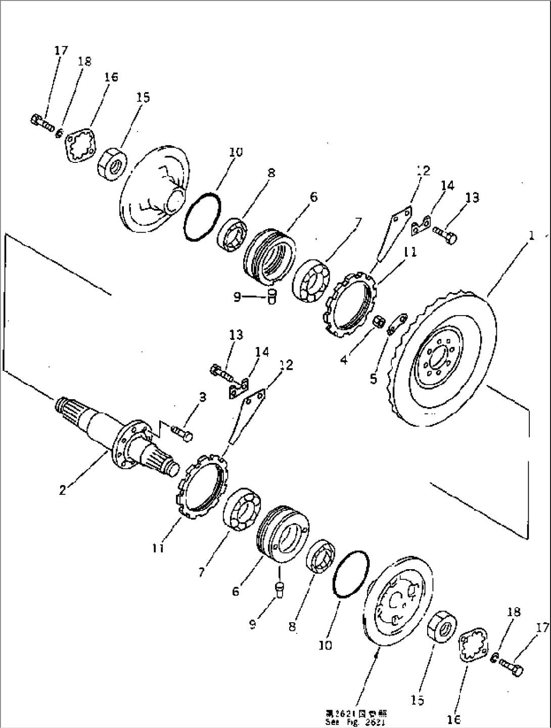 BEVEL GEAR AND SHAFT