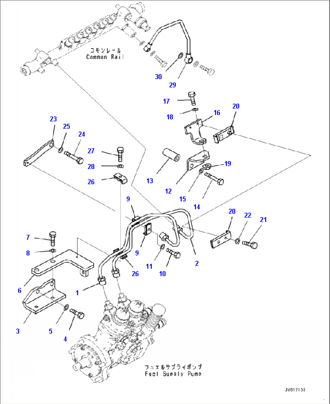 A4010-001005 FUEL SUPPLY PUMP PIPING
