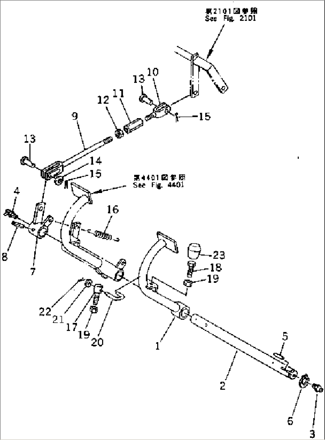 MAIN CLUTCH PEDAL AND LINKAGE