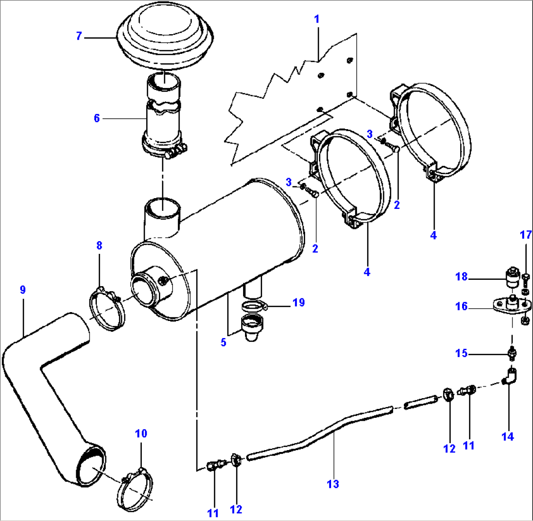 AIR INTAKE SYSTEM S/N 202701 AND UP