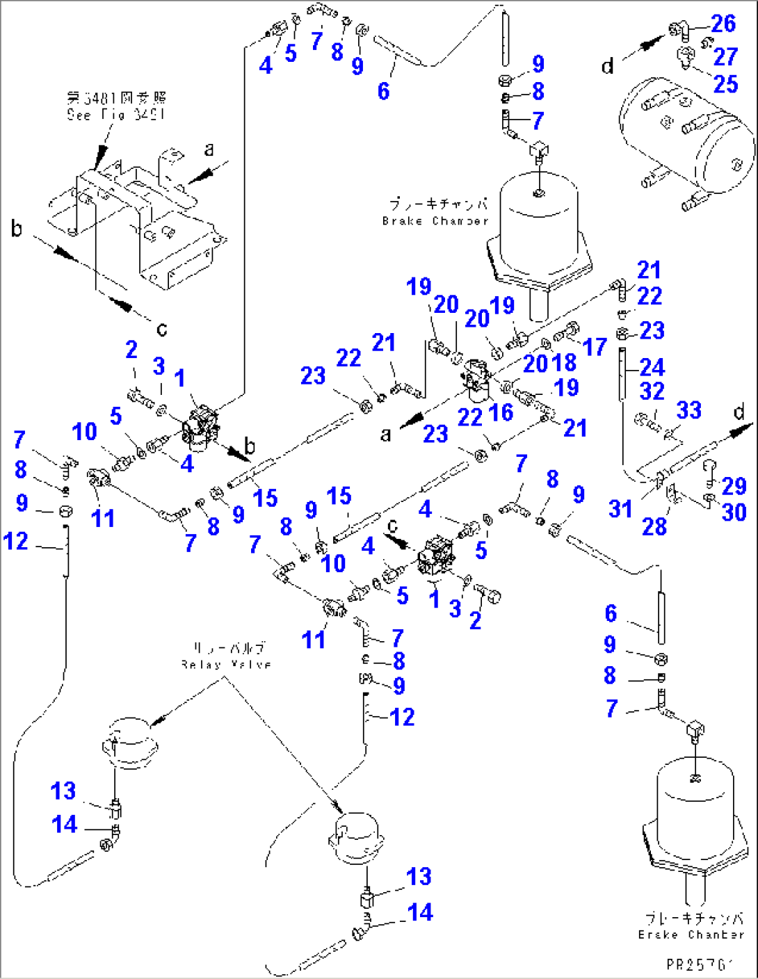 ABS AND ASR PIPING (2/2) (REAR)