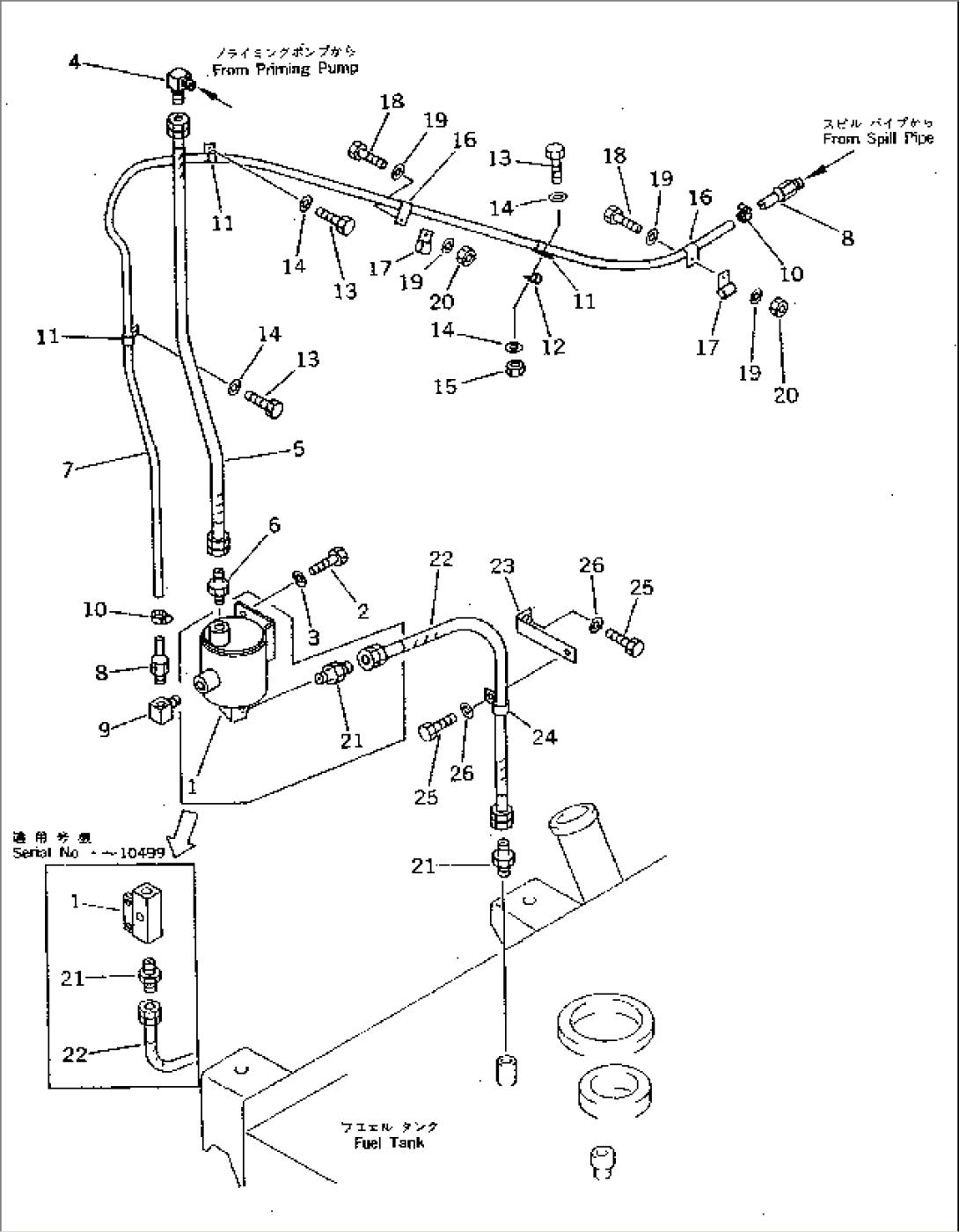 FUEL PIPING (1/2)(#10001-10499)