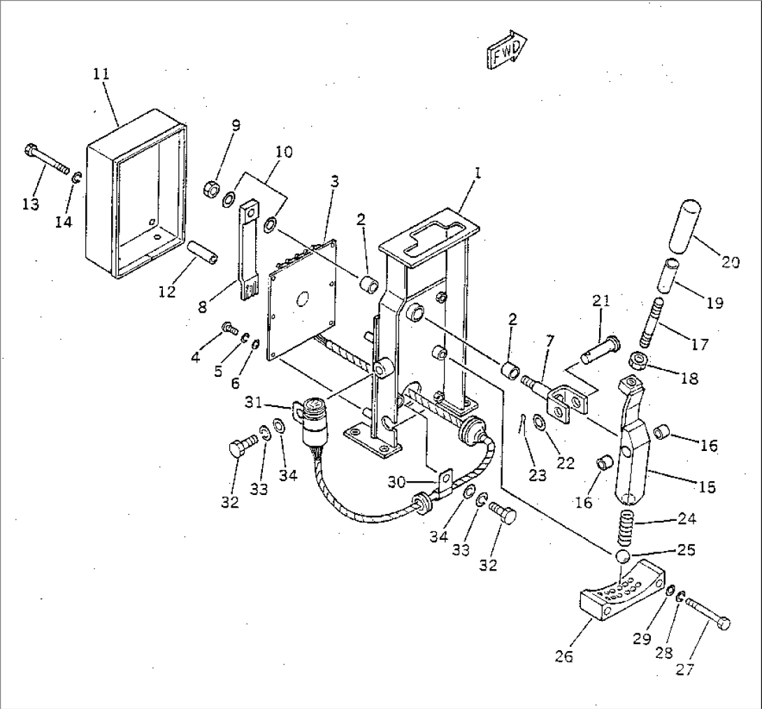 TRANSMISSION CONTROL LEVER