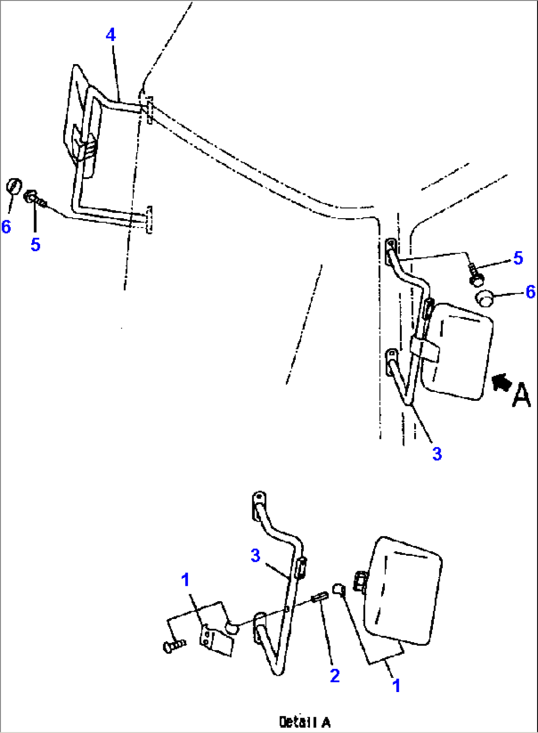 FIG NO. M4410-01A1 MIRROR (WITH CAB)