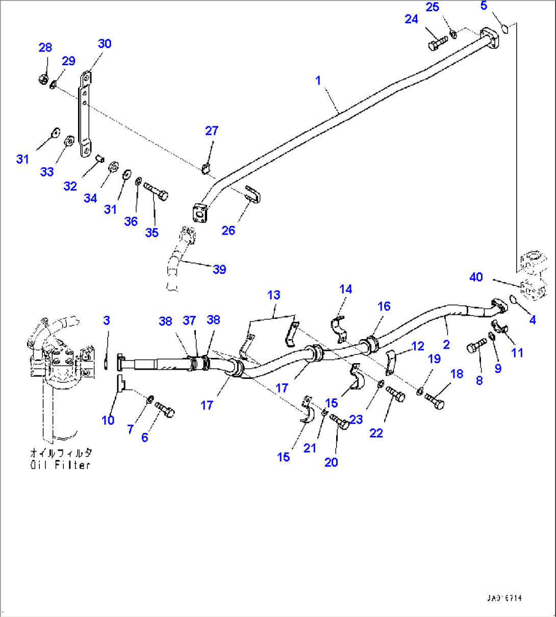 Hydraulic Piping, Filter Piping (#75750-)