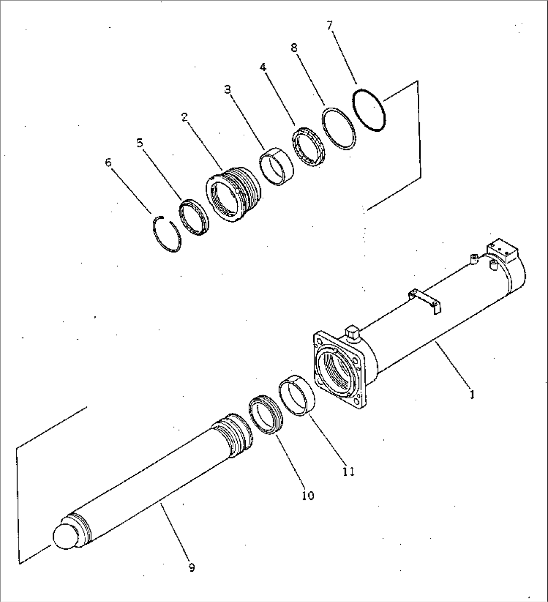 OUTRIGGER JACK CYLINDER (FOR H-TYPE OUTRIGGER)