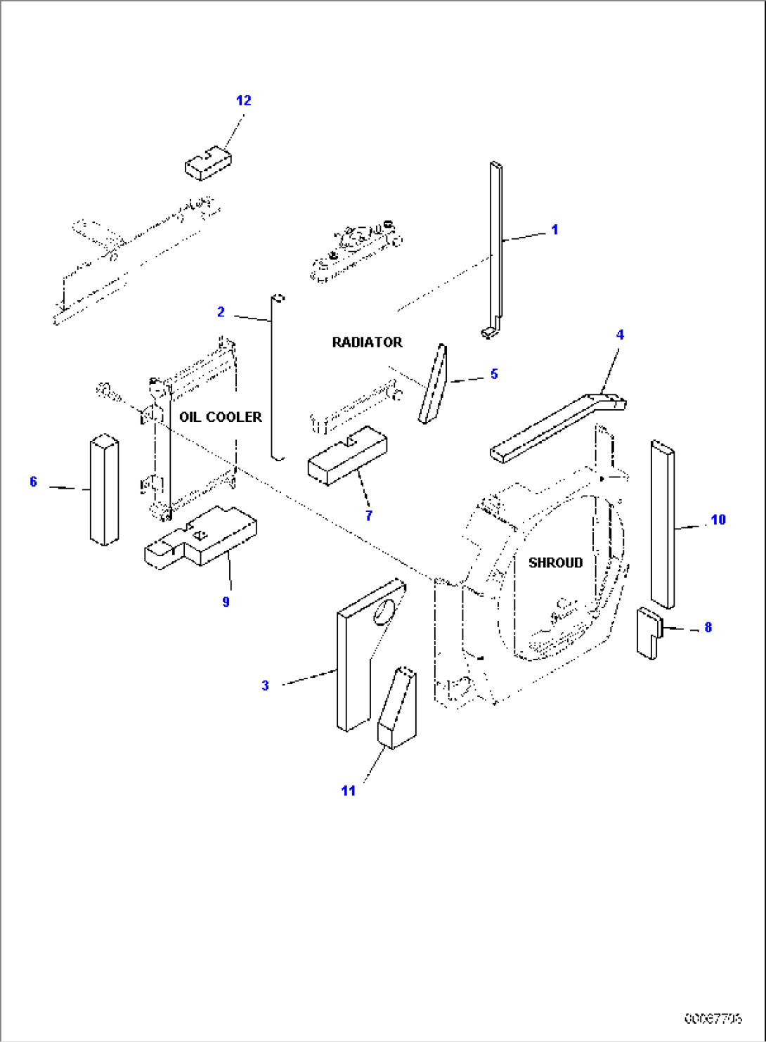 COOLING SYSTEM, FOR AIR CONDITIONER, RADIATOR SHEET