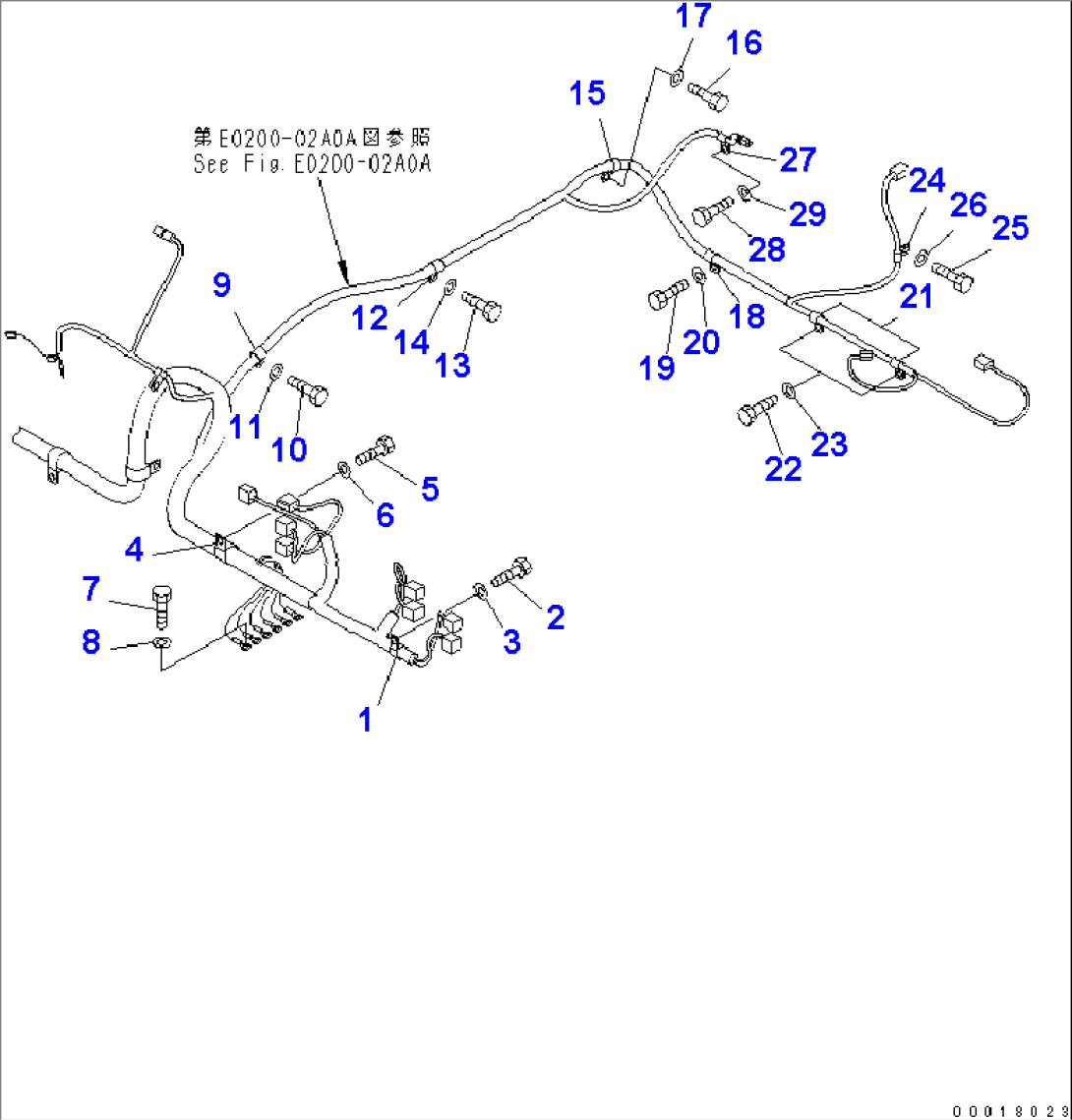 WIRING (MAIN HARNESS) (CLIP) (1/2)(#50001-)