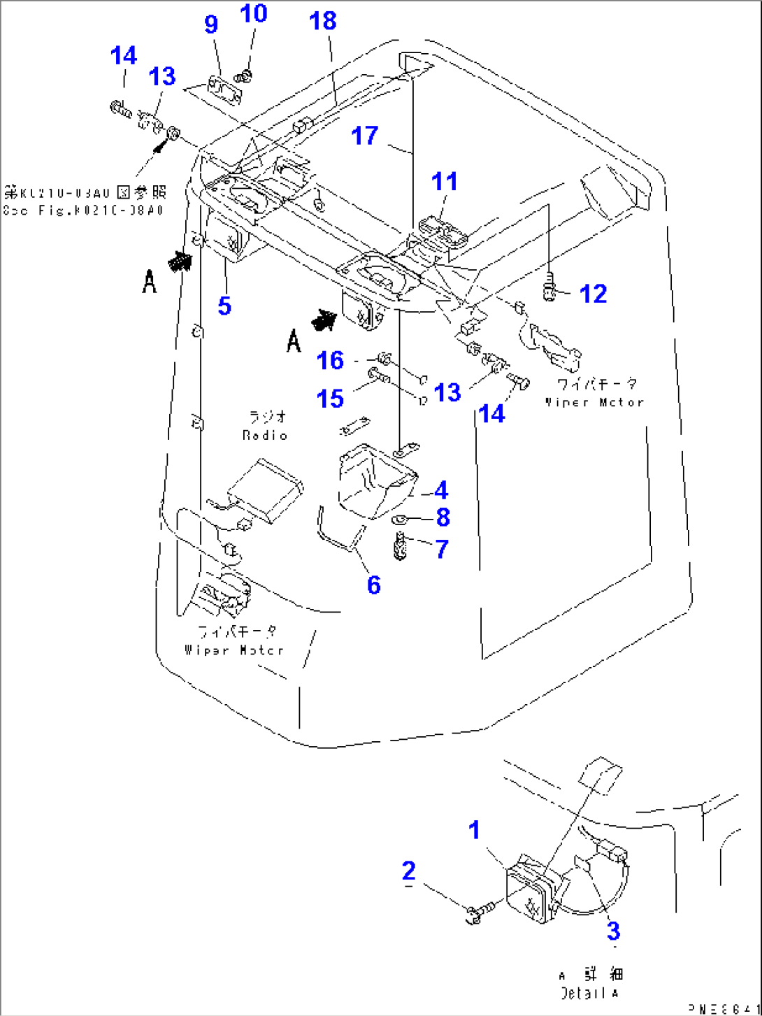 ROPS CAB (ELECTRICAL SYSTEM)(#64001-)