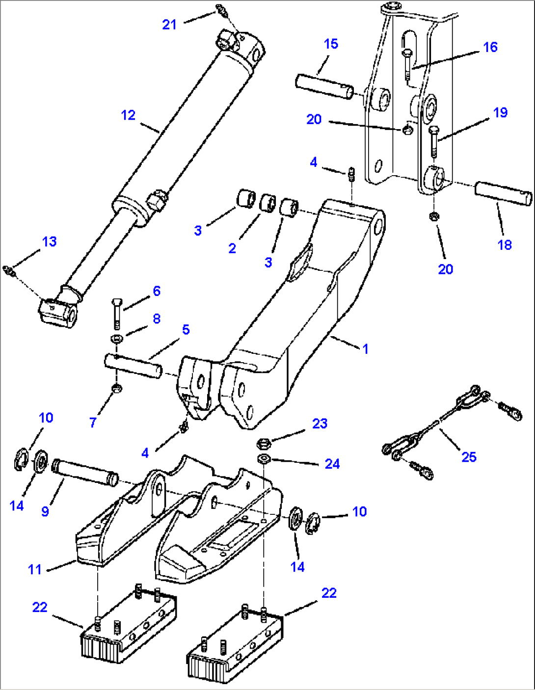 T2025-01A0 BACKHOE OUTRIGGERS