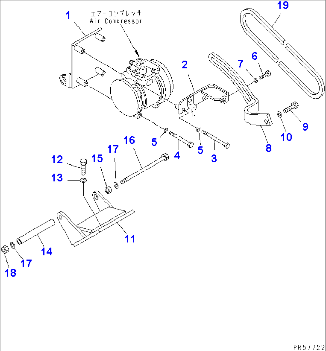 AIR CONDITIONER (3/10) (COMPRESSOR AND MOUNTING PARTS)(#4630-)