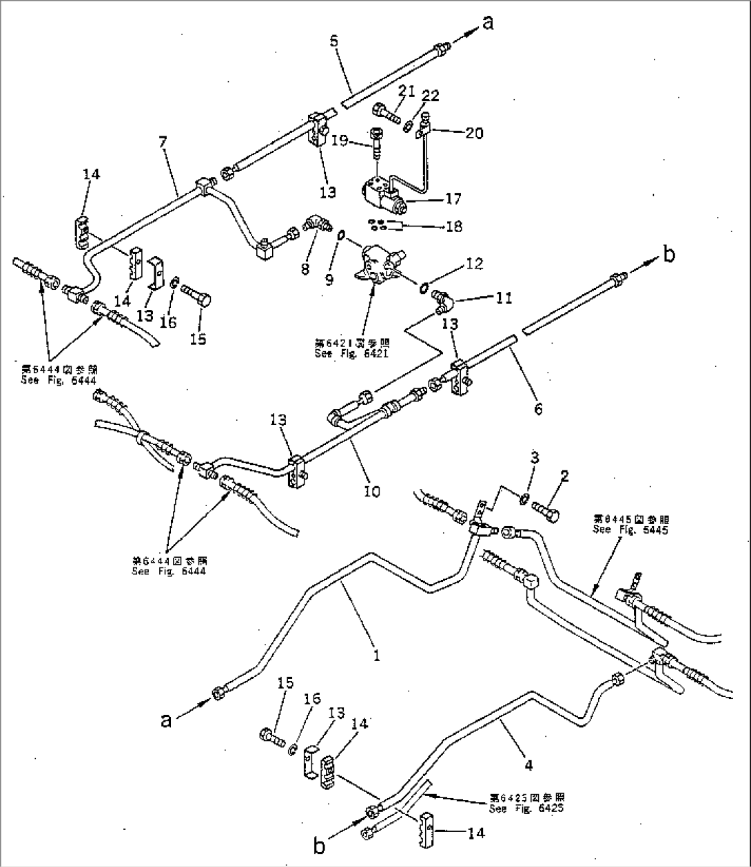 HYDRAULIC PIPING (SUSPENSION SELECTOR VALVE LINE)