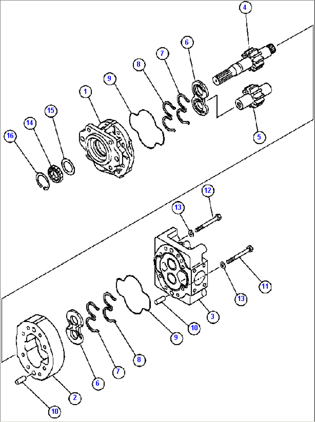 HYD PUMP (STEERING & HOIST) - 1 (705-12-45240)
